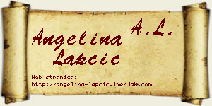 Angelina Lapčić vizit kartica